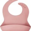 Merkloos Silicone Slabbetje Roze - Slabber - Waterdichte Baby Slabbetjes - Zachte Slab Met Opvangbakje - Unisex Slabbers